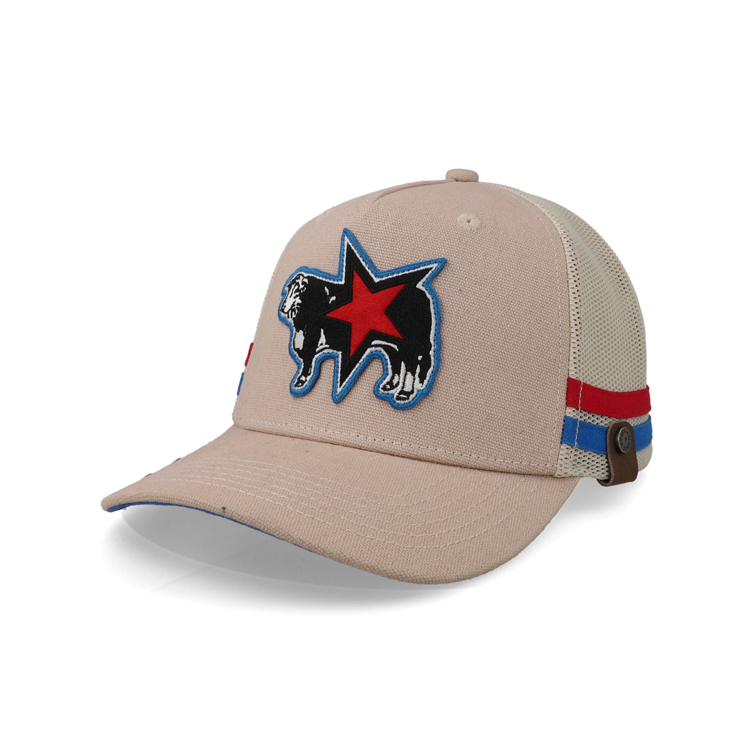 Gorra Cara Blanca Cattleman Double Line Hereford Beige