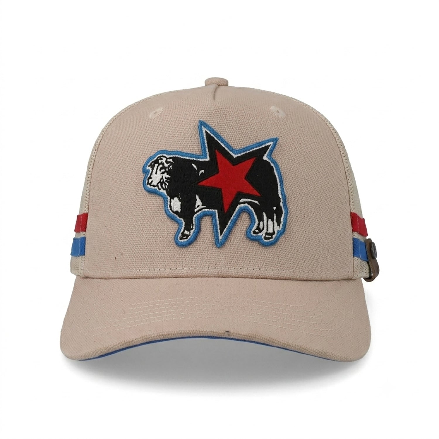 Gorra Cara Blanca Cattleman Double Line Hereford Beige
