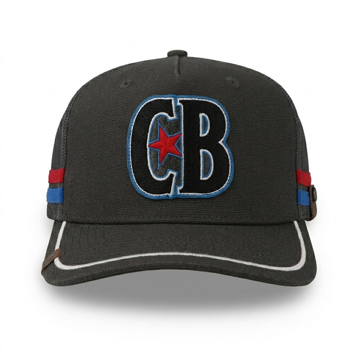 Gorra Cara Blanca Double Line Hereford Gris