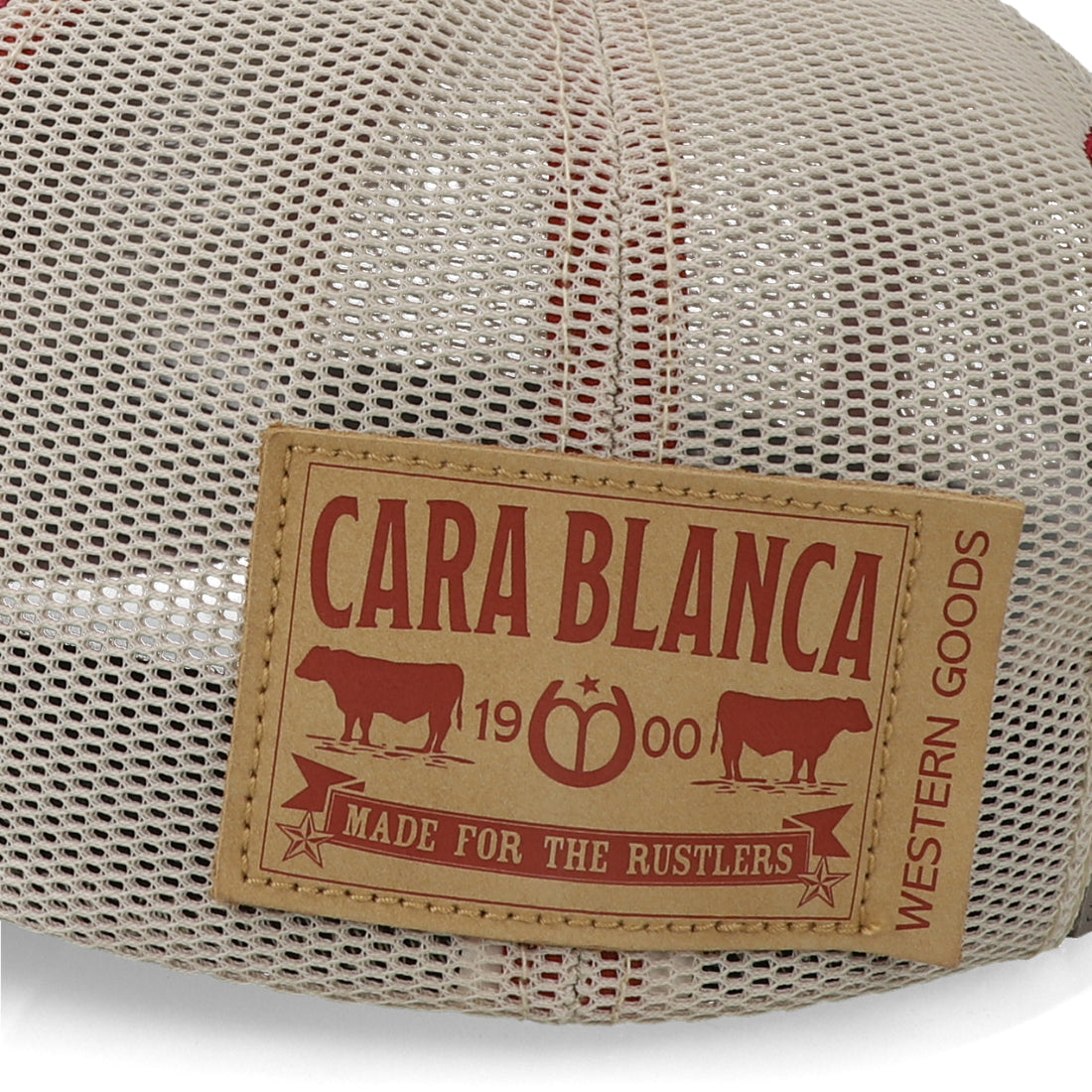 Gorra Cara Blanca Cowboy Hat Roja